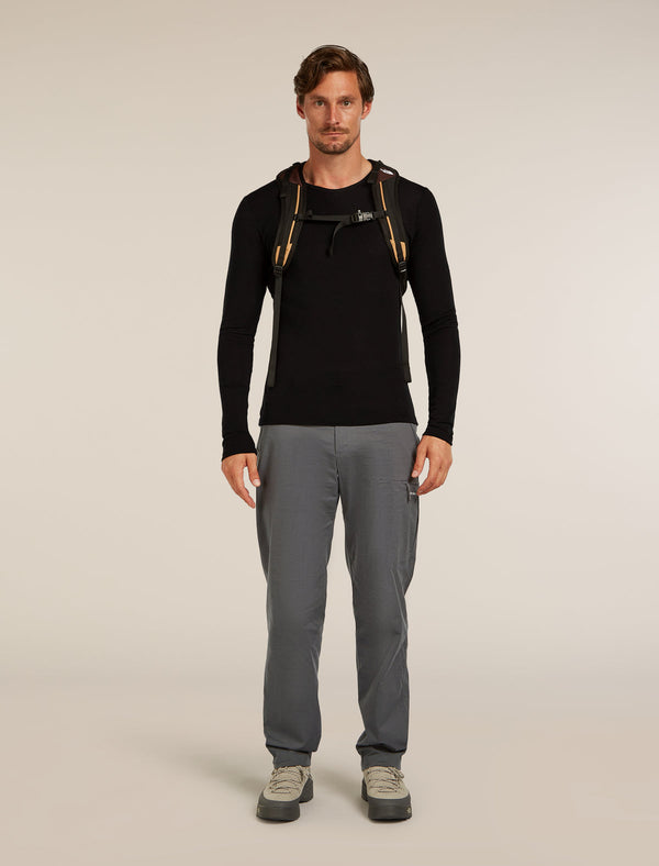 ICEBREAKER EVERYDAY LS CREW UOMO MAGLIA INTIMA TERMICA IN 100% LANA MERINO