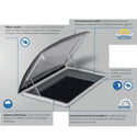 ROOFSTAR 4 OBLO' 40X40 SENZA VENTILAZIONE FORZATA CON OSCURANTE E ZANZARIERA