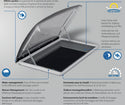 ROOFSTAR 7 OBLO' 50X70 SENZA VENTILAZIONE FORZATA CON OSCURANTE E ZANZARIERA - IN PROMOZIONE!