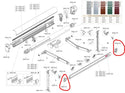 FIAMMA KIT SPALLETTA FRONTALE PER TENDALINO FIAMMA MODELLO F45 L - DISPONIBILE LATO DESTRO O SINISTRO