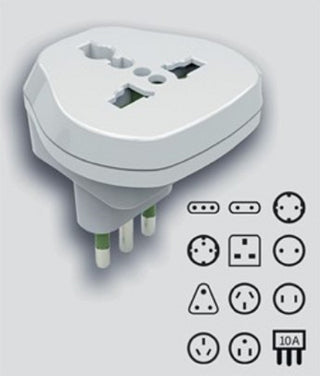 LINKLED ADATTATORE DA VIAGGIO SPINA 10A PRESA UNIVERSALE