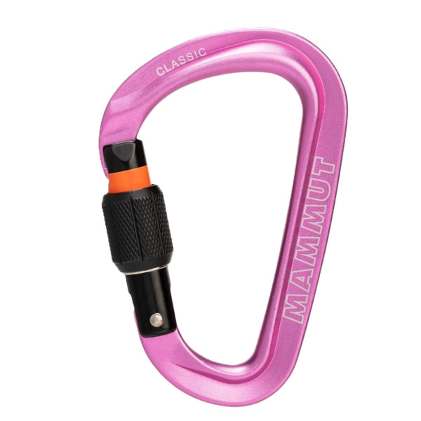 MAMMUT CLASSIC HMS SCREWGATE CARABINER MOSCHETTONE CLASSICO PER L'ASSICURAZIONE - DISPONIBILE IN 2 COLORI