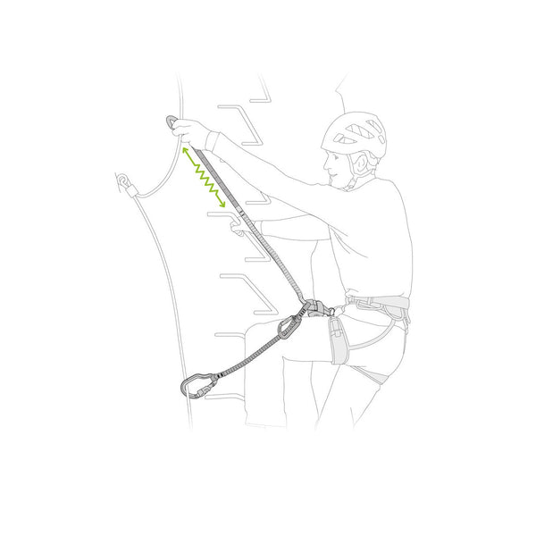 PETZL NUOVO SCORPIO VERTIGO Cordino da via ferrata con moschettoni VERTIGO