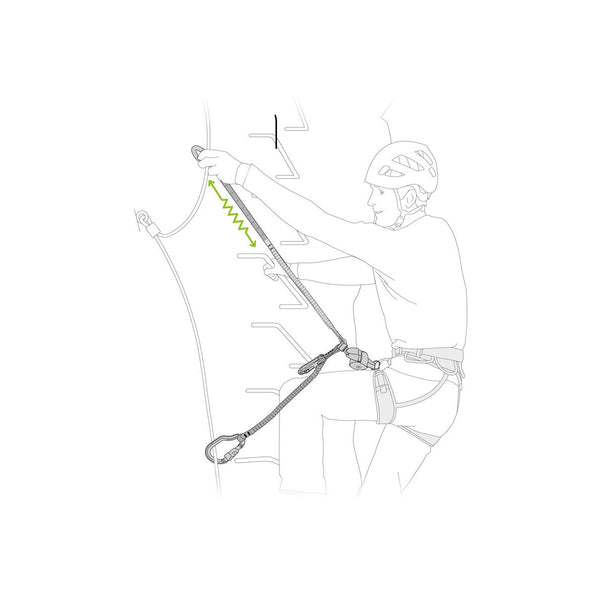 PETZL NUOVO SCORPIO VERTIGO SW Cordino da via ferrata con moschettoni VERTIGO
