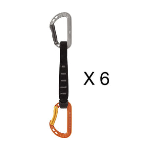 PETZL CONFEZIONE DA 6 SPIRIT EXPRESS 17 cm Rinvio leggero e polivalente per l’arrampicata sportiva