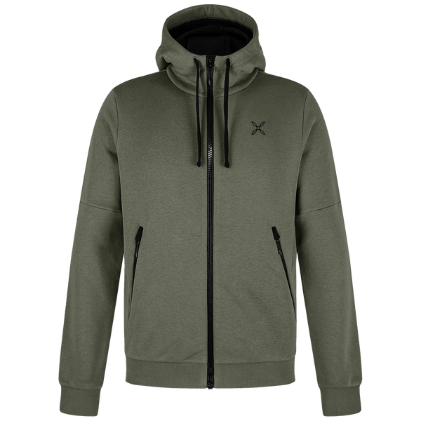 MONTURA LOGO COTTON HOODED FELPA UOMO CASUAL IN CALDO COTONE DISPONIBILE IN DUE COLORAZIONI - NUOVI ARRIVI WINTER 24/25