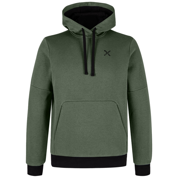 MONTURA LOGO COTTON HOODED SWEATER FELPA UOMO CASUAL IN CALDO COTONE DISPONIBILE IN DUE COLORAZIONI - NUOVI ARRIVI WINTER 24/25