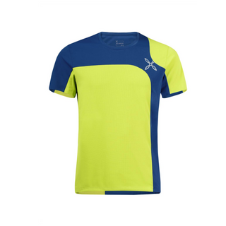 MONTURA OUTDOOR STYLE T-SHIRT UOMO IN TESSUTO DELTAPEAK COLORE: VERDE LIME/DEEP BLUE