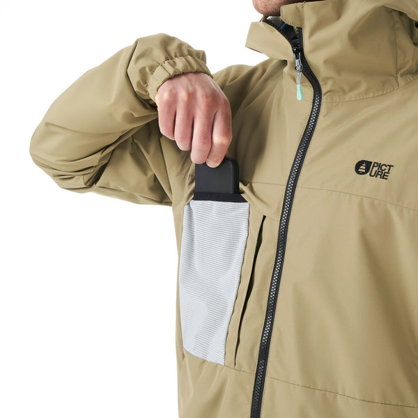 PICTURE STALL JACKET UOMO GUSCIO 2 STRATI IMPERMEABILE ANTIVENTO