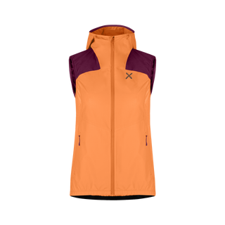 Compra melon-vinaccia MONTURA RISE HOODED VEST WOMAN REGULAR FIT - NUOVI ARRIVI SS25 - DISPONIBILE IN 2 COLORI