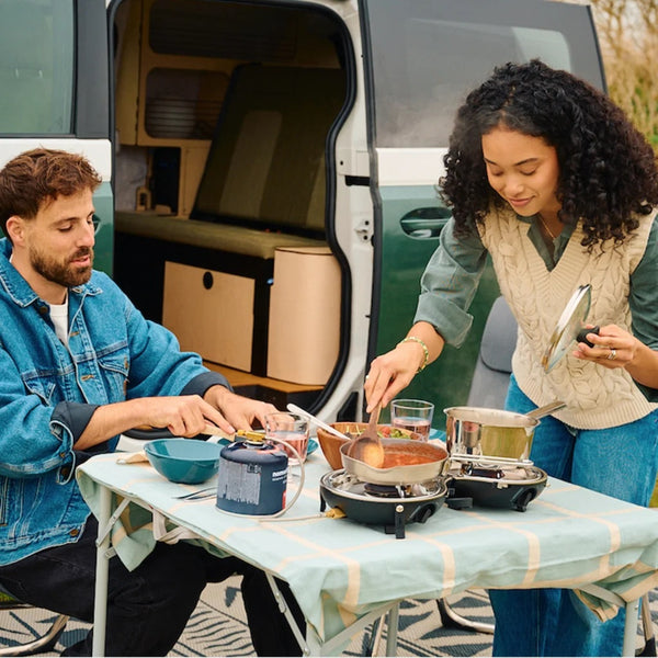NOMADIQ PORTABLE DUAL-BURNER GAS STOVE FORNELLO A GAS PORTATILE A 2 FUOCHI