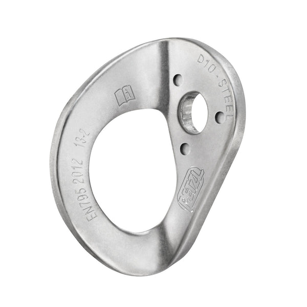 PETZL COEUR STEEL Placchetta in acciaio standard per usi interni o specifici cantieri (confezione da 20) - Disponibile in 2 misure