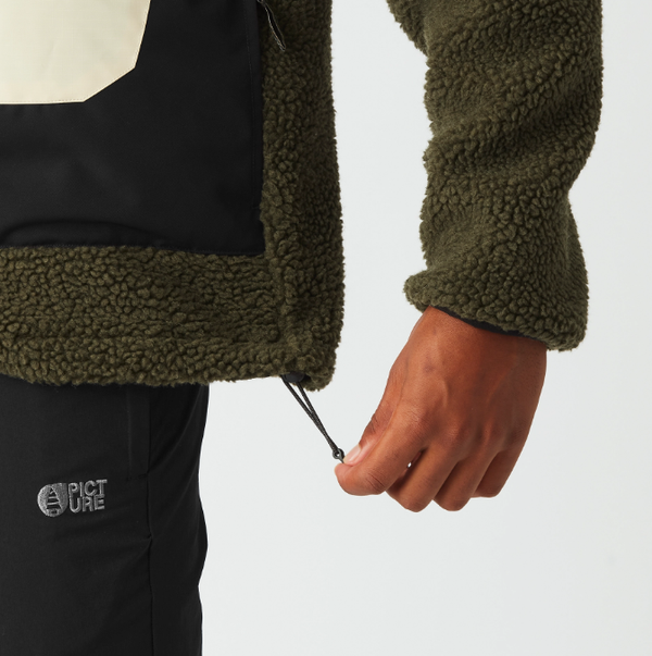 PICTURE PMBTON ZIP HOODIE FELPA SHERPA UOMO