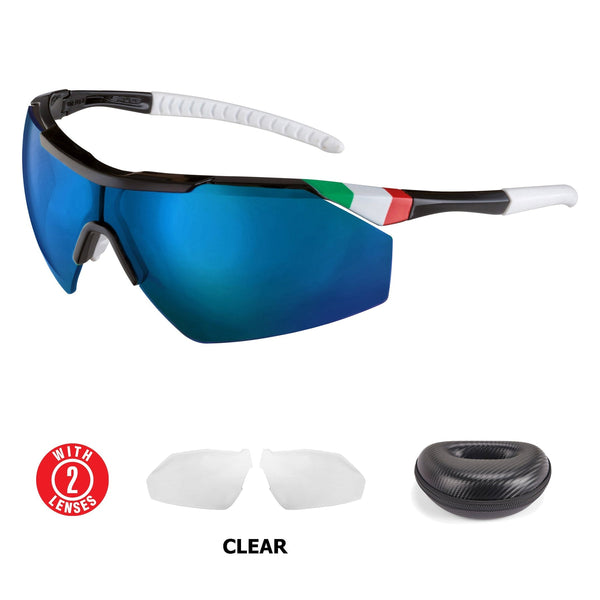 SALICE 004ITARWP OCCHIALI DA SOLE SPORTIVI CON LENTE A SPECCHIO - DISPONIBILE IN 2 COLORI