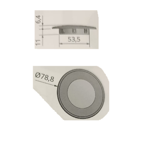 FARETTO FISSO AD INCASSO SPOT MODELLO 2020 12V LED LV34 6LED 200Lm 6500°K COLORE SILVER