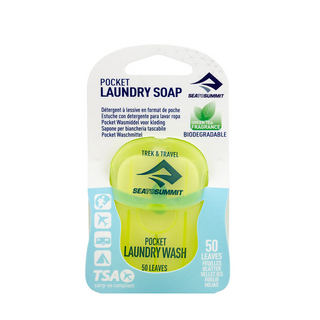 SEATOSUMMIT POCKET LAUNDRY SOAP SAPONE PER BIANCHERIA TASCABILE DA VIAGGIO E OUTDOOR