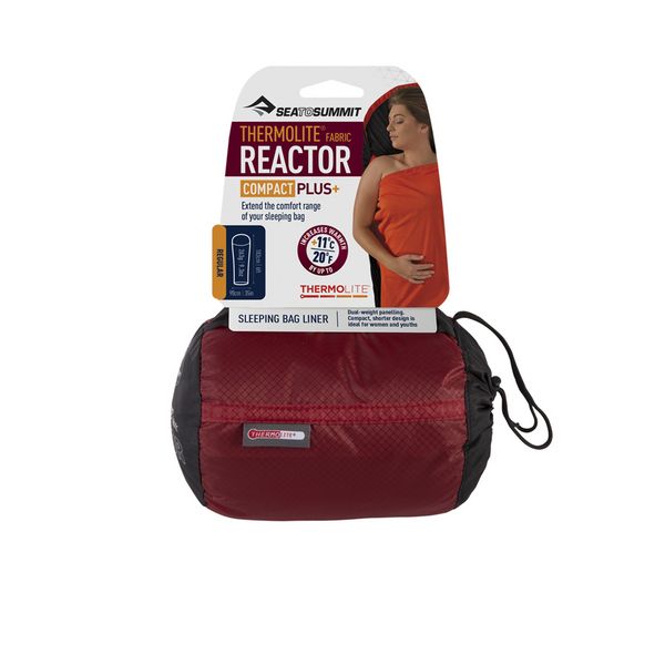 SEATOSUMMIT REACTOR COMPACT PLUS SACCO LENZUOLO A MUMMIA IN THERMOLITE LEGGERO E COMPATTO