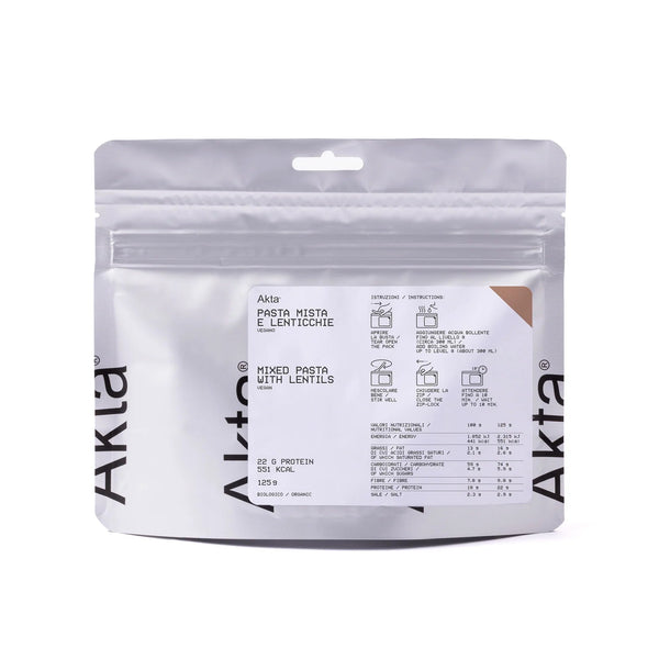 AKTA PASTA MISTA E LENTICCHIE - PASTO LIOFILIZZATO BIOLOGICO 551 kcal