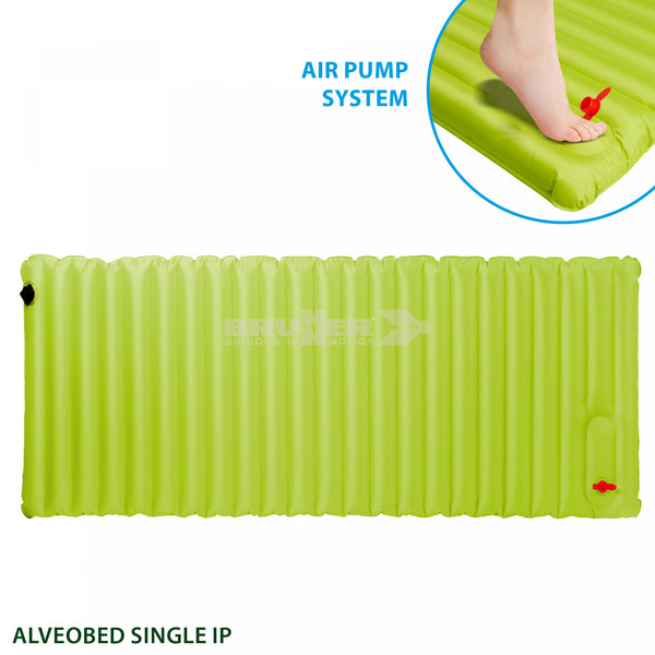 BRUNNER ALVEOBED SINGLE IP MATERASSINO GONFIABILE 220 x 75 cm CON SISTEMA AIR PUMP