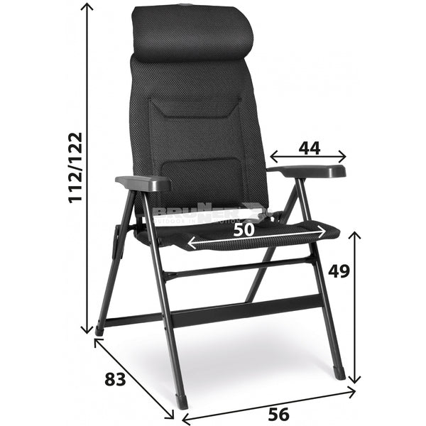BRUNNER ARAVEL VITACHIC H2L SEDIA RECLINABILE CON POGGIATESTA REGOLABILE IN ALTEZZA