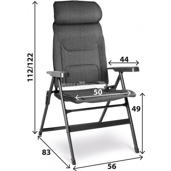 BRUNNER ARAVEL VITACHIC H2L SEDIA RECLINABILE CON POGGIATESTA REGOLABILE IN ALTEZZA - DISPONIBILE IN 2 COLORI