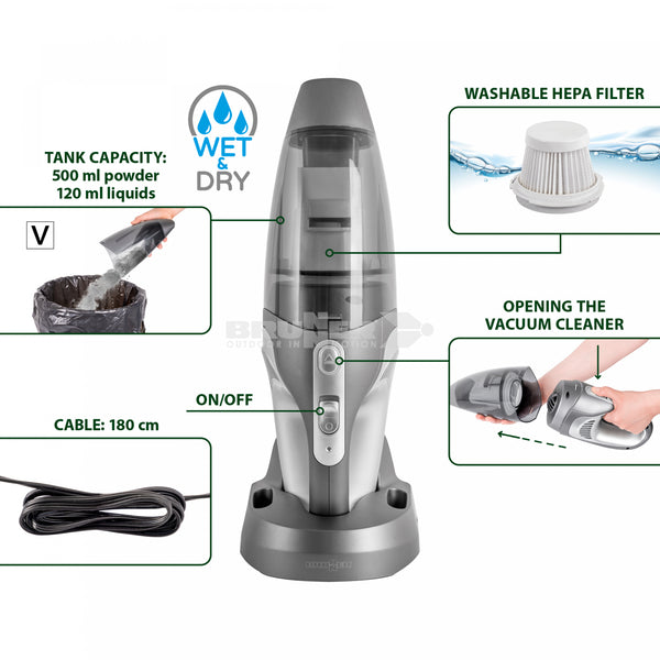 BRUNNER ASPAIR DUAL NG ASPIRAPOLVERE PORTATILE RICARICABILE
