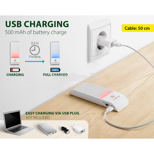 BRUNNER ATHOME LAMPADA LED RICARICABILE DA INTERNO PER CAMPER, VAN E ROULOTTE