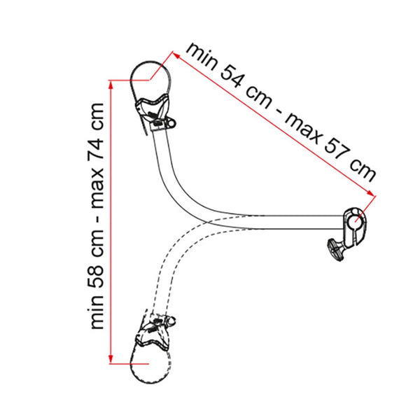 FIAMMA BIKE-BLOCK PRO S 4 SISTEMA DI BLOCCAGGIO PER PORTABICI