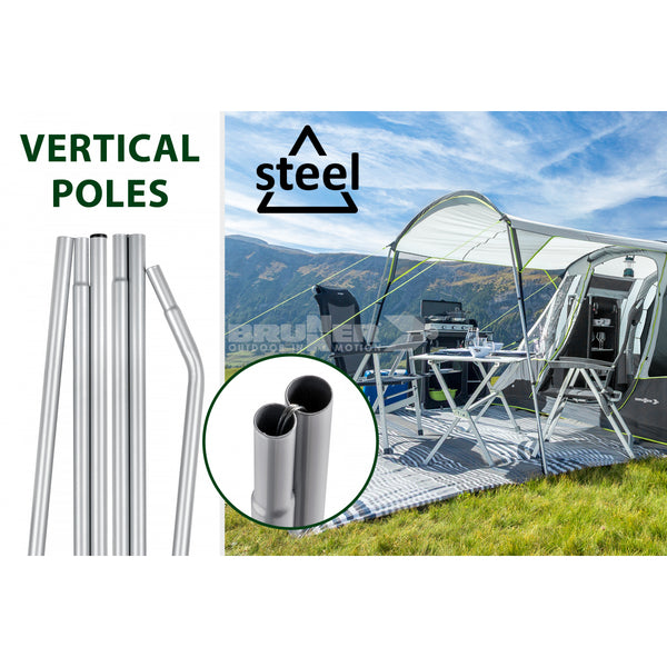 BRUNNER BULLET 5 AIRTECH TENDA FAMILIARE CON STRUTTURA PNEUMATICA A 3 ARCHI GONFIABILE SPEDIZIONE GRATUITA