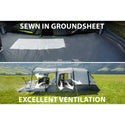 BRUNNER BULLET 5 AIRTECH TENDA FAMILIARE CON STRUTTURA PNEUMATICA A 3 ARCHI GONFIABILE SPEDIZIONE GRATUITA