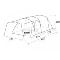BRUNNER BULLET 5 AIRTECH TENDA FAMILIARE CON STRUTTURA PNEUMATICA A 3 ARCHI GONFIABILE SPEDIZIONE GRATUITA