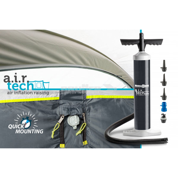 BRUNNER BULLET 5 AIRTECH TENDA FAMILIARE CON STRUTTURA PNEUMATICA A 3 ARCHI GONFIABILE SPEDIZIONE GRATUITA