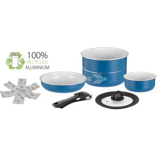 BRUNNER CAREZZA SPACEMASTER Ø 20cm VACUBLOCK SET PENTOLE SALVASPAZIO