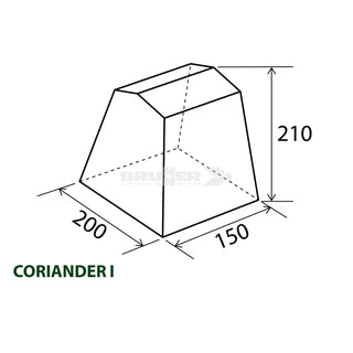 BRUNNER CORIANDER TENDA CUCINA/CUCINOTTO DA CAMPEGGIO - DISPONIBILE IN 2 MISURE