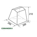 BRUNNER CORIANDER TENDA CUCINA/CUCINOTTO DA CAMPEGGIO - DISPONIBILE IN 2 MISURE