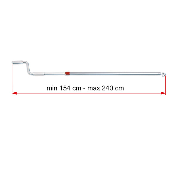 FIAMMA Crank Handle Telescopic ASTA DI MANOVRA TELESCOPICA 154-240cm PER TENDALINI