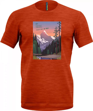 CRAZY JOKER MAN T-SHIRT REALIZZATA IN CANAPA NATURALE