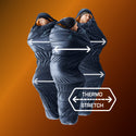DEUTER EXOSPHERE -6° SACCO A PELO INVERNALE CON TEMPERATURA COMFORT 0°C