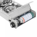 BRUNNER DEVIL DOUBLE GRILL Fornello gas a cartuccia a 2 fuochi portatile