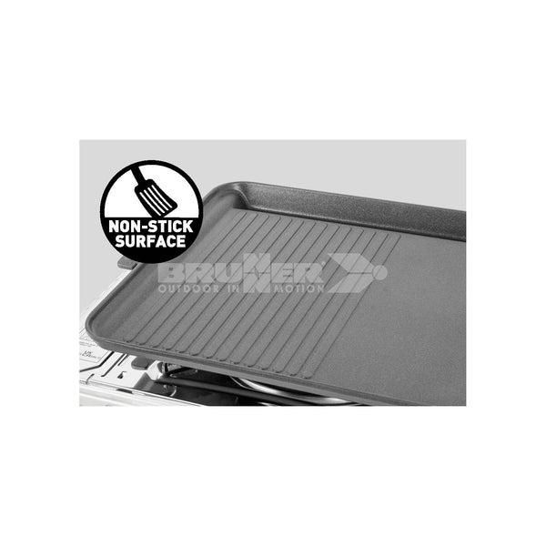 BRUNNER DEVIL DOUBLE GRILL Fornello gas a cartuccia a 2 fuochi portatile
