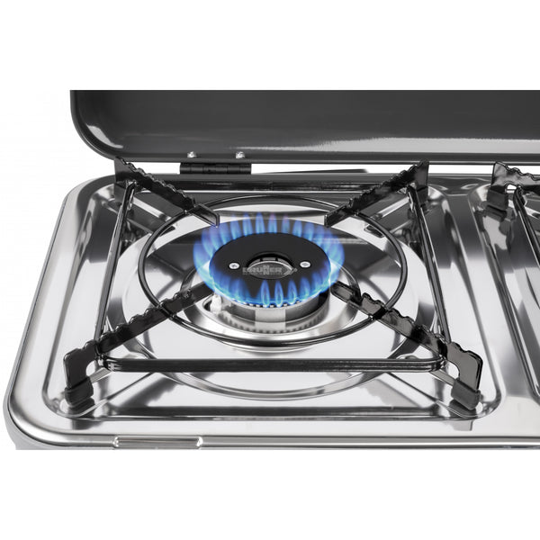 BRUNNER DEVIL KOOKMASTER STANDALONE FORNELLO A GAS 2 FUOCHI CON MOBILETTO INCLUSO