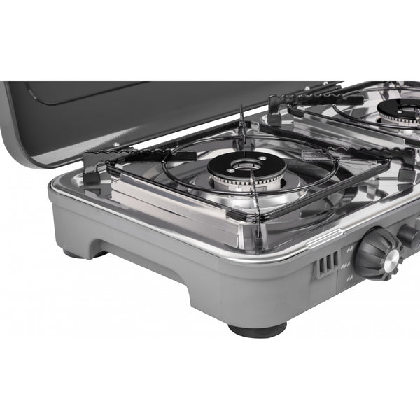 BRUNNER DEVIL KOOKMASTER STANDALONE FORNELLO A GAS 2 FUOCHI CON MOBILETTO INCLUSO