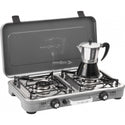 BRUNNER DEVIL KOOKMASTER STANDALONE FORNELLO A GAS 2 FUOCHI CON MOBILETTO INCLUSO