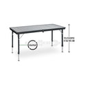 BRUNNER DINEMIC 6 TAVOLO A VALIGIA ULTRACOMPATTO E RESISTENTE IDEALE PER VAN,CAMPER E FURGONI