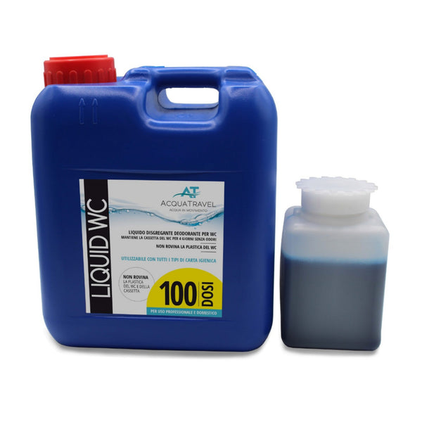 DOMOCAMP Liquido Disgregante Per WC Chimico - 2 Pezzi Da 5 Litri, Profumo Limone - Foto 2