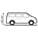 BRUNNER ENTRADA TENDA PER VAN INDIPENDENTE - ADATTA PER COLLEGAMENTO A VEICOLI CON ALTEZZA GRONDAIA 180-220cm