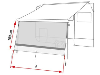 FIAMMA SUN VIEW XL PARETE FRONTALE PER TENDALINI - DISPONIBILE IN VARIE MISURE