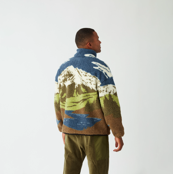 PICTURE HAFDALS ZIP FLEECE FELPA SHERPA UOMO