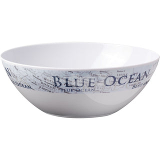 BRUNNER STOVIGLIE IN MELAMINA FANTASIA BLUE OCEAN ACQUISTABILE SFUSA O IN KIT DA 12-16 36PZ CON ANTISLIP