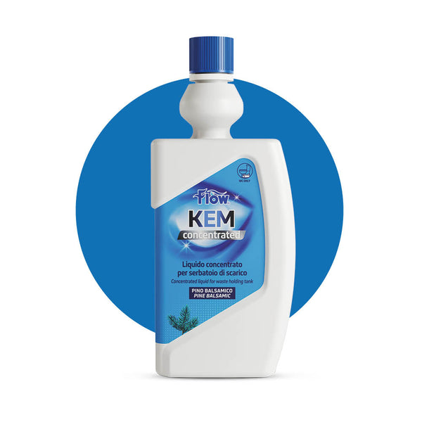 ECOLKEM FLOW KEM CONCENTRATED LIQUIDO DISGREGANTE CONCENTRATO PER SERBATOI ACQUE NERE BOTTIGLIA DA 780ml - DISPONIBILE IN 4 PROFUMAZIONI